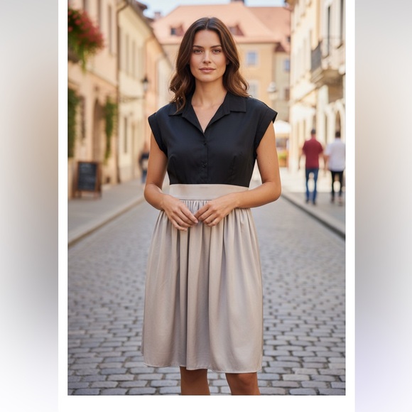 Eliza J Dresses & Skirts - Eliza J Dress Colorblock Sleeveless Formal Dress SZ 14